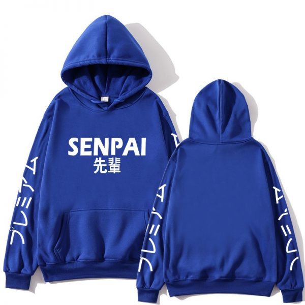 New Winter Anime Senpai Design Print Fleece Men s Hoodies Sweatshirts Men Women Streetwear Funny Black 5 - Ahegao Hoodie